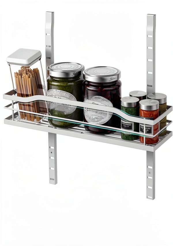 Moforoco White 9-Tier Over The Door Pantry Organizer-2