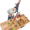 Expandable Bamboo Kitchen Drawer Organizer for Cutlery and Utensils, Adjustable Bamboo Wood Cutlery Tray in Drawer for Flatware and Silverware in Kitchen, (Natural)-5