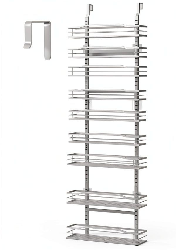 Moforoco White 9-Tier Over The Door Pantry Organizer-1